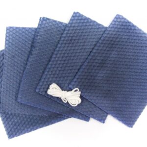 Včelí vosk modrý 12x10cm – 5ks + knot 1m