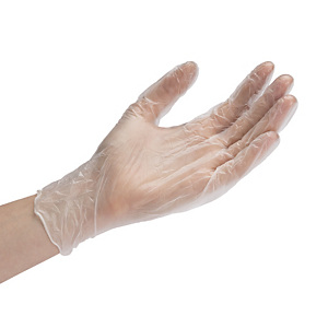 Vynilové rukavice ekonomické, bez pudru, velikost 9