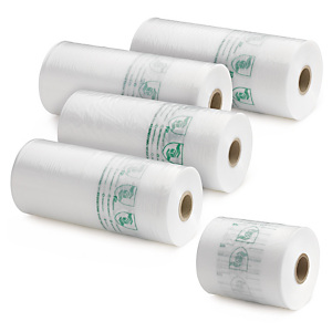 Vzduchové polštářky do MINI PAK’R®, dvoukomorové, 40x15cm, délka fólie 250m, 30% recyklované