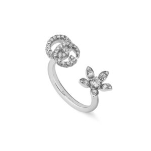 Zlatý Prsten Gucci Flora s Diamanty YBC582019001014