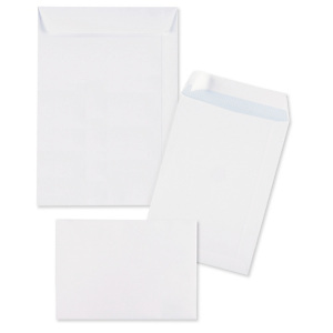 250x Zásilkové obálky B4, 250x353mm, samolepicí s krycím proužkem, bílé