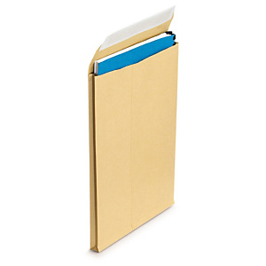 250x Zásilkové obálky B4, 250x353x40mm, s bočními sklady, hnědé