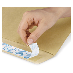 500x Zásilkové obálky B5, 176x250mm, samolepicí s krycím proužkem, hnědé