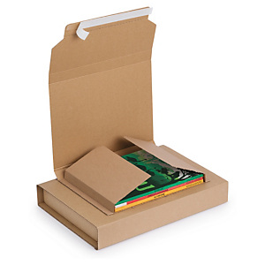 25x Zásilkové obaly na knihy 217x155mm, samolepicí uzávěr, hnědé