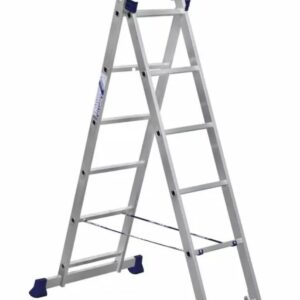 Žebřík 2-dílný, 2×8 příček, slož.výška 2,25m, max do 150kg